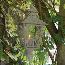 Rustic store hanging lantern